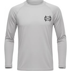 Rashguard de compression MMA BJJ à manches longues personnalisé avec design sublimé, couleur/logo personnalisable, UPF50+, séchage rapide - Product Image 1