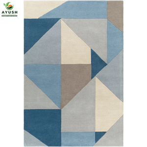 Tapis et carpettes compacts et réversibles en laine, tapis faits à la main pour la chambre à coucher et le salon - Product Image 3