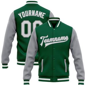 Direct Industry Wholesale Casual Hiver Personnalisé Blanc Blanc-Royal Bomber Full-Snap Varsity Letterman Jacket - Product Image 6