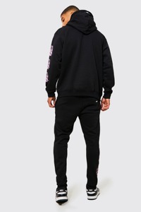 Chándal de invierno de algodón 100% para hombre, nuevo diseño personalizable, transpirable, de secado rápido, conjunto de dos piezas de talla grande - Product Image 2