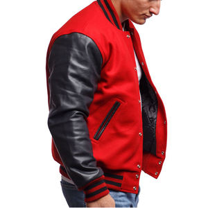 Veste bomber en laine avec patchs brodés personnalisés, veste décontractée, veste de baseball unisexe, veste varsity pour hommes - Product Image 6