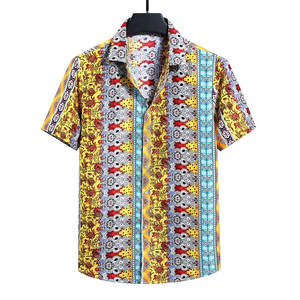 เสื้อชายหาดของผู้ชายผ้าโพลีเอสเตอร์100% พิมพ์ซับลิเมชันได้ตามต้องการ - Product Image 2