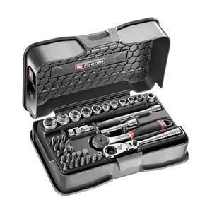 ชุดบิตและซ็อกเก็ตเฟคอม 1/4'' เมตริก 6 จุด (37 ชิ้น) - Product Image 1