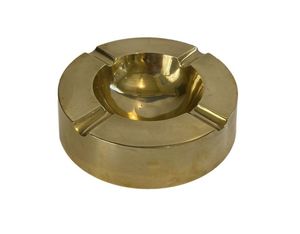 Cenicero de latón indio tradicional con diseño grabado a mano, perfecto para temas de decoración del hogar culturales y étnicos - Product Image 2