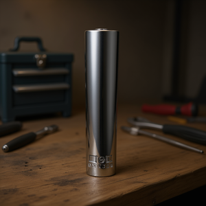 Chiavi a Bussola Cromate con Attacco Quadrato Femmina da 1/4 di Pollice, Tipo Lungo con Testa Esagonale - Product Image 3