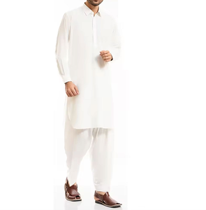 ชุดชาลวาร์ คามีซ ผู้ชายคุณภาพสูง แฟชั่นทันสมัย ผลิตจากโรงงาน เหมาะสำหรับงานแต่งงาน ชุดลำลองสไตล์ชาติพันธุ์ แบบกลับด้านได้ ผลิตตามแบบ OEM แห้งเร็ว ไม่ยับง่าย - Product Image 2