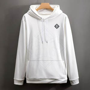 Casual Unisex Pullover Hoodie Drawstring Hood <b>Warm</b> <b>Fleece</b> Lined Hoodie For Men And Women With Classic Solid Color Design - Product Image 2