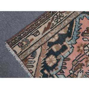 พรมวินเทจขนาดเล็ก, พรมตุรกีขนาด 1.9x3.4 ฟุต, พรมขนสัตว์สีแดง - Product Image 5