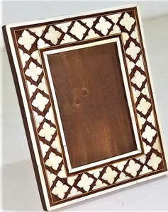 Marco de fotos con incrustaciones de hueso y madera, ágata, la mejor calidad, diseño de tendencia a la moda, soporte para fotos, marco de sombra, Marco conmemorativo - Product Image 4