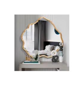 Miroir mural moderne à cadre en laiton tendance pour mariage, salle de bain, salon, couloir, chambre à coucher, décoratif, grand - Product Image 2