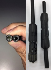 Gaine thermorétractable à adhésif thermofusible pour connexion de câbles de station solaire à double paroi et câble optique - Product Image 4