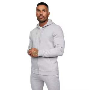 Veste à capuche en éponge avec fermeture éclair pour hommes personnalisée veste à capuche de style de base de haute qualité 100% coton pour l'hiver - Product Image 1