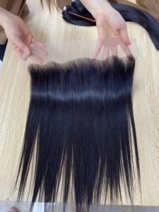 Cheap Price Small Knots Transparent 100 Virgin Human Hair HD Lace Front Wigs 13x4 Frontal With <b>Bleach</b> Knots - Product Image 4