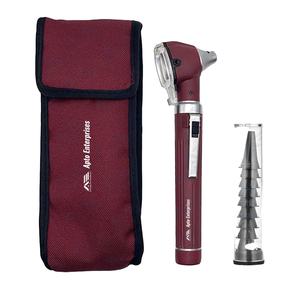 High Quality Instruments Fiber Optic <b>Otoscope</b> Maroon ENT Diagnostic Fiber Optic Mini <b>Otoscope</b> Medical and Nurse Students - Product Image 1