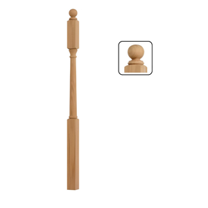 Poteaux d'escalier en bois de peuplier massif traditionnel et durable EFS, pièces d'escalier tournées, durabilité, vente en gros au Vietnam - Product Image 1