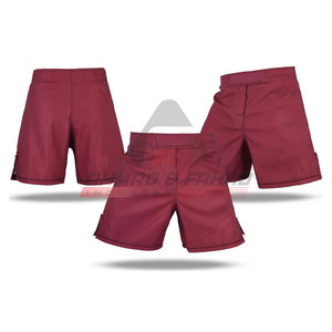 Pantalones cortos MMA ligeros para hombre al por mayor con logotipo personalizado último diseño para gimnasio deportes casual patrón sólido - Product Image 1