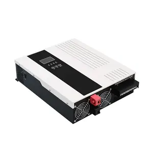 インバータメーカー高周波5000w 48v 3kw 3000w 24v MPPT充電器付き純粋な正弦波ハイブリッド太陽光発電インバータ