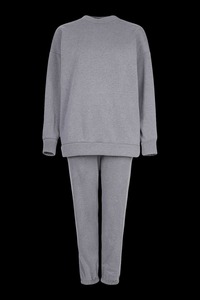 Survêtements personnalisés délavés à l'acide pour femmes 100% coton surdimensionné grande taille survêtement personnalisé imprimé en relief pour femmes - Product Image 4