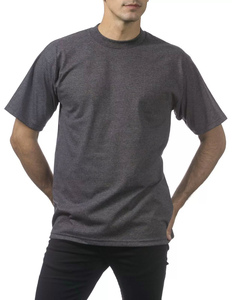 เสื้อยืดผู้ชายคุณภาพสูง น้ำหนักเบา ผ้าฝ้าย 100% แขนสั้น คอกลม แห้งเร็ว ระบายอากาศดี ลายเรียบ รับสกรีนโลโก้ สำหรับฤดูร้อน - Product Image 4