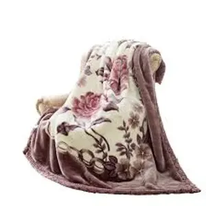 Manta de visón de poliéster estampada, doble capa, 100% poliéster - Product Image 4