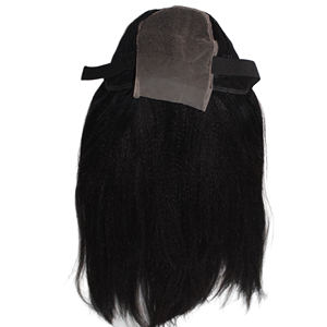 Peluca frontal con cierre de cabello virgen vietnamita con encaje y trama única Natural mejor encaje transparente HD para mujeres negras - Product Image 1