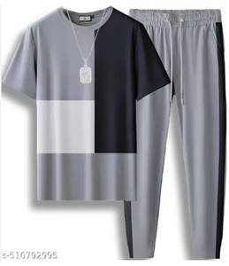 Hommes Quatre Saisons Quatre Saisons Doux Service à Domicile Deux Pièces Couleur Unie Jogging Chemise Pantalon Intérieur Extérieur Pantoufle Meilleure Qualité - Product Image 1