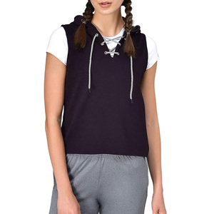 Nuevo OEM de alta calidad al por mayor mujeres gimnasio Fitness peso ligero mujeres gimnasio sin mangas Sudadera con capucha Etiqueta Privada personalización - Product Image 1