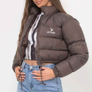 Chaquetas cortas de burbujas para mujer, nuevas chaquetas cortas de longitud, ajustadas, a la moda, precio de fábrica OEM - Product Image 1