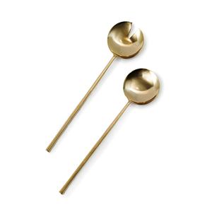 Elegante juego de servidor de ensalada de acero inoxidable 95 Individual Arco Iris oro plata platino revestimiento de Color cocina uso comercial de alimentos - Product Image 3