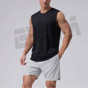 New Boyfriend Fit Men Camiseta sin mangas deportiva de secado rápido Absorbe la humedad Camisa ligera para gimnasio Transpirable Activewear Street Look - Product Image 2