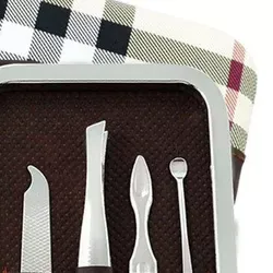 QNQ Juego de pedicura de acero de alta calidad para manicura y pedicura Cortador de uñas promocional Regalo hecho en Pakistán - Product Image 6