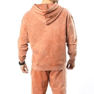 Ensemble de survêtement décontracté unisexe XXL personnalisé en molleton délavé à l'acide avec broderie vintage et logo d'hiver - Product Image 6