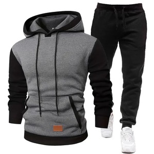 Ensemble sweat à capuche pour homme, survêtement de sport, sweat à capuche + pantalon de survêtement, 2 pièces, automne-hiver, vêtements chauds pour homme, pulls molletonnés - Product Image 5