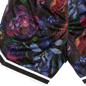 Pantalones Cortos de Malla con Logotipo Personalizado, Estilo Hip Hop, para Hombre, Verano, Entrenamiento, Fitness, Deportes, Baloncesto, Gimnasio, Cintura Alta Elástica con Bolsillo - Product Image 6