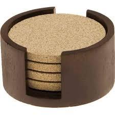 RABEH Natural Modern Durable Round Shape Wooden <b>Coaster</b> <b>for</b> <b>Drinks</b> Handcrafted Mug Mat Packaged in Carton - Product Image 5