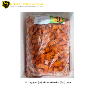 Iqf แพ็คสุญญากาศหั่นเต๋ามะละกอแช่แข็งแบบธรรมชาติ - Product Image 2