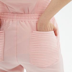 ชุดยูนิฟอร์มแพทย์ผ้าแคนวาสยืดหยุ่นแบบใหม่รักษ์โลกสำหรับชายและหญิง พร้อมสีและโลโก้ตามสั่ง-สำหรับใช้ในโรงพยาบาล - Product Image 5