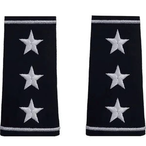 Top Selling Custom Logo Embroidered Epaulettes Shoulder Board Sequin Decorated Plain Uniform Accessory - Product Image 6