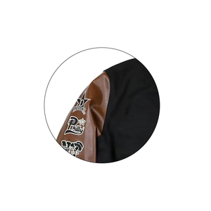 OEM personnalisé hommes décontracté laine mélangée chenille broderie Baseball Letterman Bomber varsity veste High Street Style hiver extérieur - Product Image 3