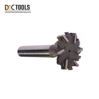 Outils de coupe en carbure brasé avec revêtement en étain, à dents parallèles, pour rainures en T, certifiés ISO 9001, diamètre 15-50 mm