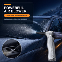 Démarreur portable pour voiture, moto et camion 5-en-1 avec booster de batterie, compresseur d'air, charge sans fil et lumière LED d'urgence