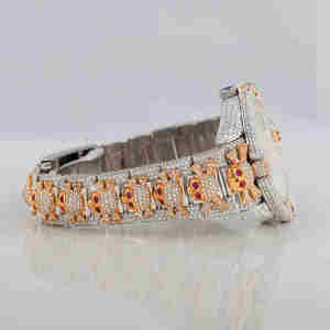 Elegante Reloj de Lujo con Diseño de Calavera con Diamantes de Imitación, Estilo Hip Hop, Único, 36 mm, Resistente al Agua, Correa de Acero Inoxidable - Product Image 2