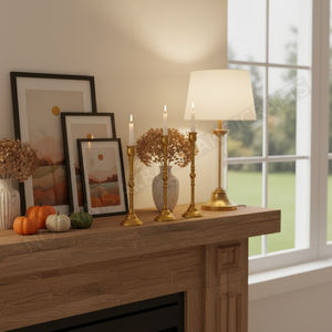 Candelabro de aluminio 2026 para decoración del hogar, portavelas de Color dorado Natural, portavelas de mármol para Decoración - Product Image 2