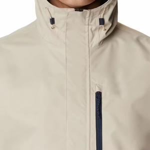 Customized <b>Lightweight</b> Breathable Waterproof Canvas Puffer <b>Jacket</b> with Stand Collar and Front Logo for <b>Men</b> New Design Outdoor - Product Image 5