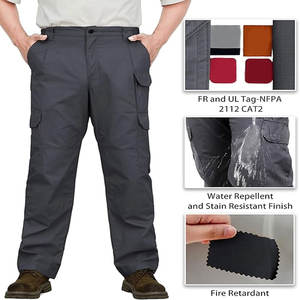 Pantalons de travail ignifuges grande taille en polyester respirant pour hommes et femmes pour le travail agricole - Product Image 2