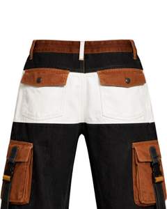 Manufacturer Customized <b>Mens</b> <b>Brown</b> White Black <b>Cargo</b> Pants Multi Pocket Streetwear Tactical Utility Trousers For Casual Outdoor - Product Image 5