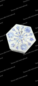 Boîte à bijoux élégante en marbre avec incrustation de nacre Accessoire d'organisation le plus vendu pour la vente en gros - Product Image 4