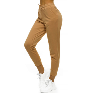 Pantalones de chándal ajustados para mujer de alta calidad Jogger de algodón ligero con estilo de pantalón de lápiz de color sólido - Product Image 6