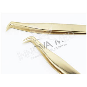 Pinces à cils professionnelles en acier inoxydable pour volume et isolation, pour salon de beauté, par INNOVAMED - Product Image 6