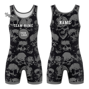Singlet de Lucha Patriótica Personalizable, Tela de Spandex Sublimada, Logotipo Frontal, Tallas para Adultos, Ajuste Elástico, Transpirable y Ligero - Product Image 2